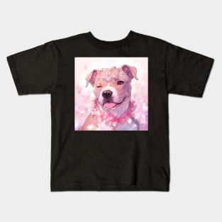 Happy Pit Bull Kids T-Shirt